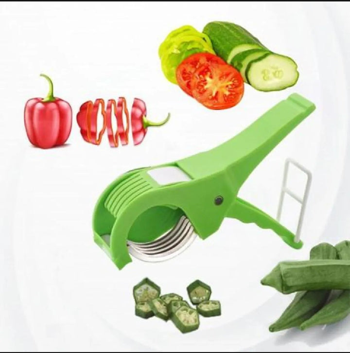 Multi-Function Vegetable Slicer & Cutter (Manual Chopper)