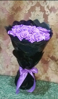 Luxury Purple Rose Bouquet – Elegant Artificial Flower Gift